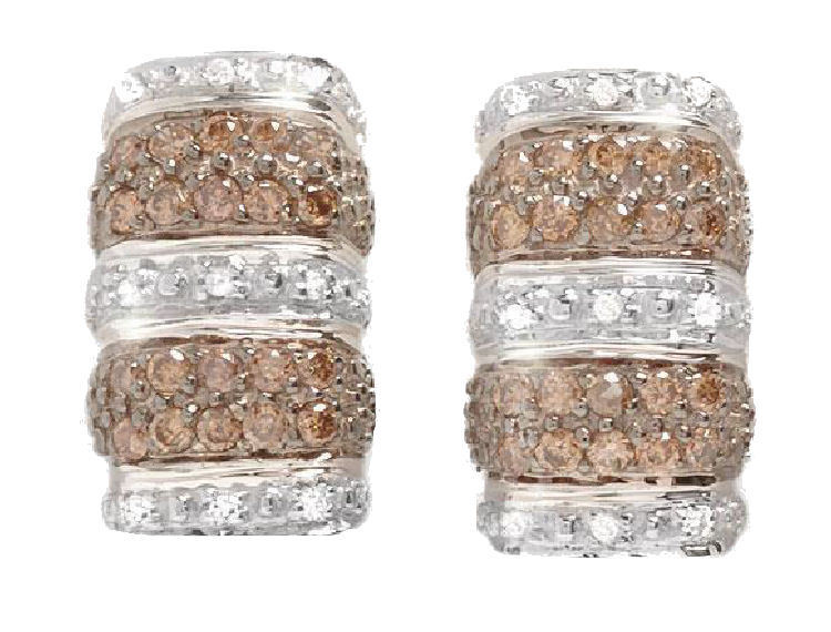 0.48ct Diamond Earrings in 14K White Gold