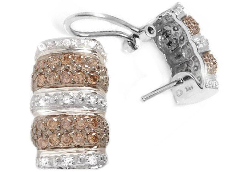 0.48ct Diamond Earrings in 14K White Gold