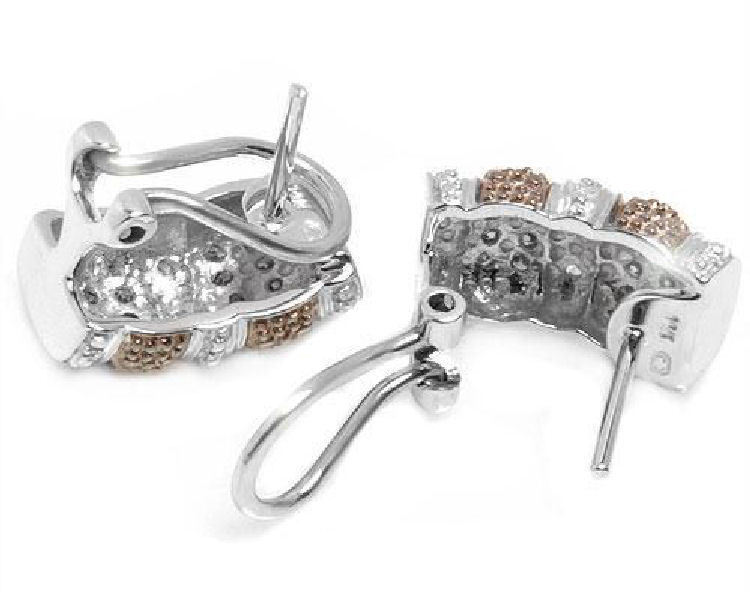 0.48ct Diamond Earrings in 14K White Gold