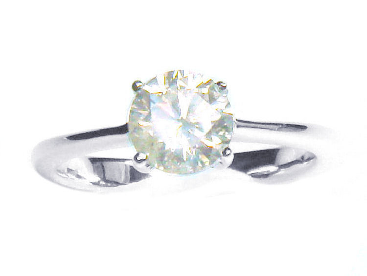 1.04ct Diamond Ring in 14K White Gold