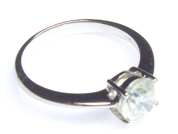 1.04ct Diamond Ring in 14K White Gold