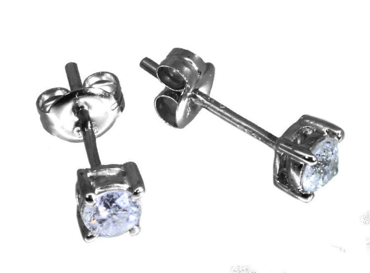 0.30ct Stud Diamond Earrings (Round-Cut) in 10K Gold