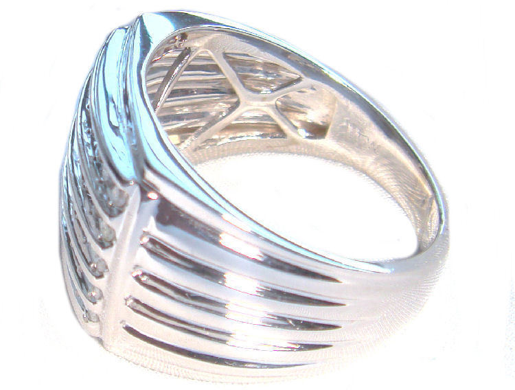 0.52ct Gent's Diamond Ring in 10K White Gold