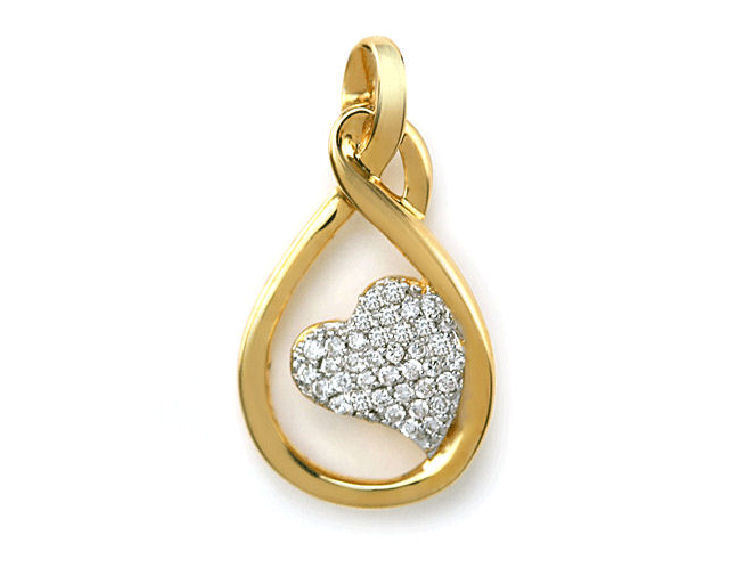 0.17ct Diamond Necklace in 18K Yellow Gold