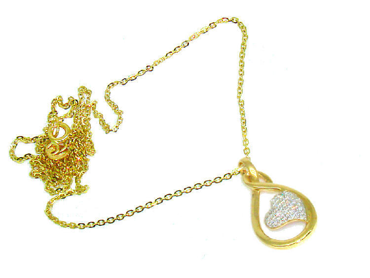 0.17ct Diamond Necklace in 18K Yellow Gold
