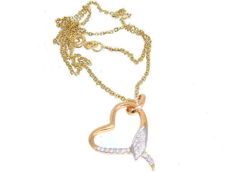 0.10ct Diamond Necklace in 18K Yellow Gold - Necklace Length (43.30cm)