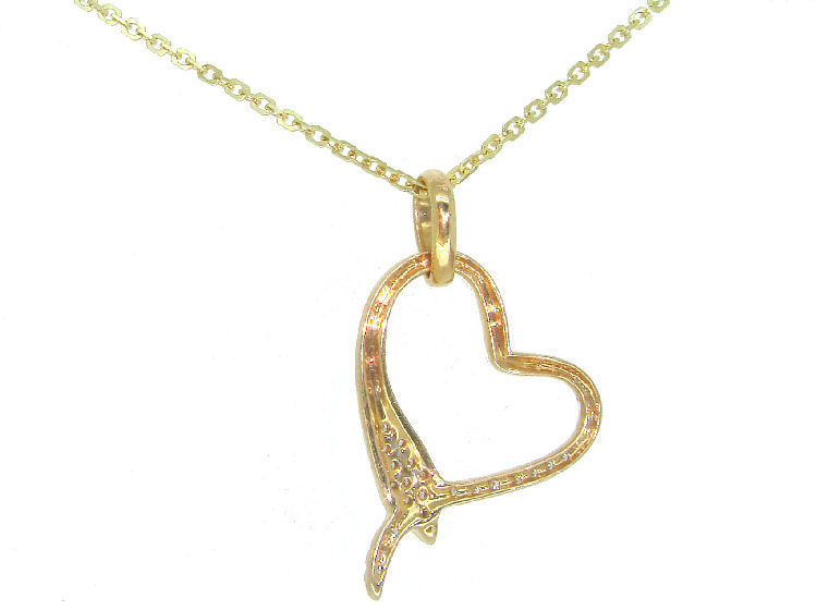 0.10ct Diamond Necklace in 18K Yellow Gold - Necklace Length (43.30cm)