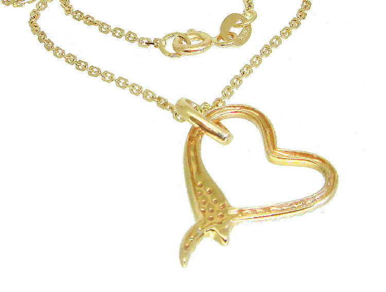 0.10ct Diamond Necklace in 18K Yellow Gold - Necklace Length (43.30cm)