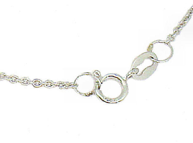0.39ct Heart-Shaped Diamond Necklace in 18K White Gold