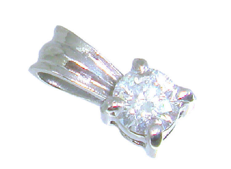 0.25ct Diamond Necklace in 14K & 18K White Gold