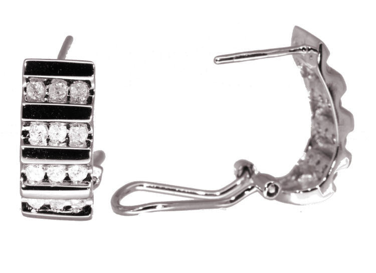 0.50ct Diamond Earrings in 10K White Gold