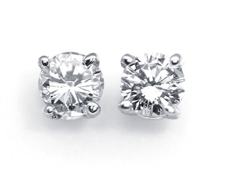 0.50ct Diamond Earrings in 14K White Gold