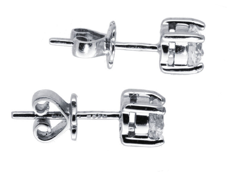 0.50ct Diamond Earrings in 14K White Gold