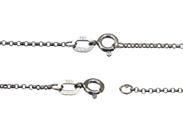 0.10ct Diamond Necklace in 18K White Gold - Necklace Length (42.00cm)