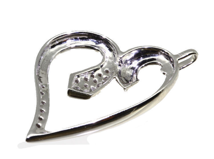 0.10ct Diamond Necklace in 18K White Gold - Necklace Length (42.00cm)
