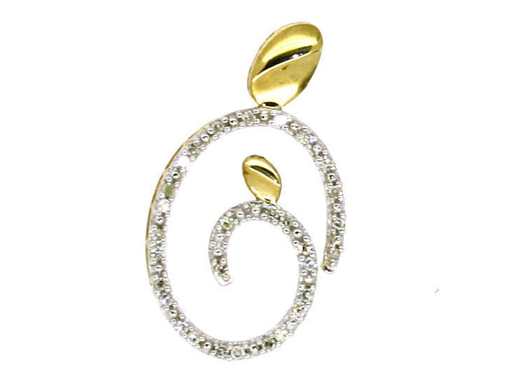 0.10ct Diamond Necklace in 10K Yellow Gold
