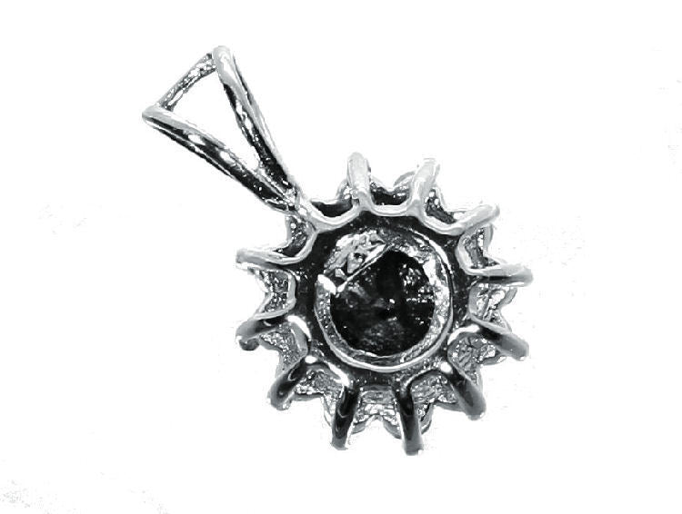 1.00ct Black & White Diamond Necklace in 18K & 14K White Gold