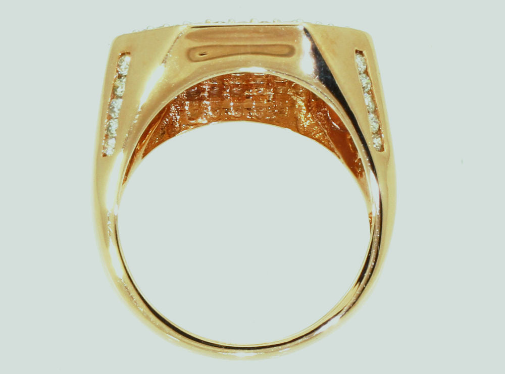 1.45ctw Diamond set in 10K Rose Gold Gent's Ring