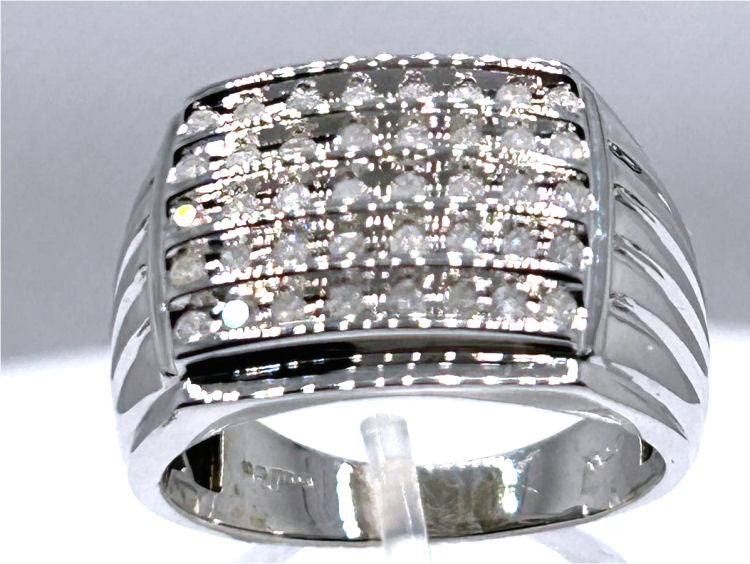 0.52ct Gent's Diamond Ring in 10K White Gold