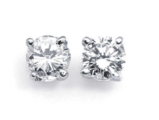 0.50ct Diamond Earrings in 14K White Gold