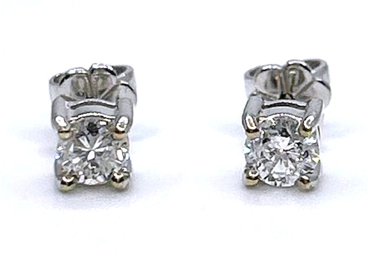 0.50ct Diamond Earrings in 14K White Gold