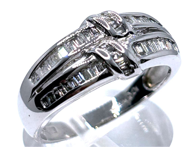0.41ct Diamond Ring in 10K White Gold