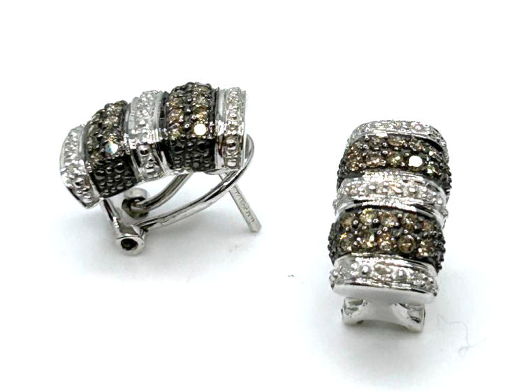0.48ct Diamond Earrings in 14K White Gold