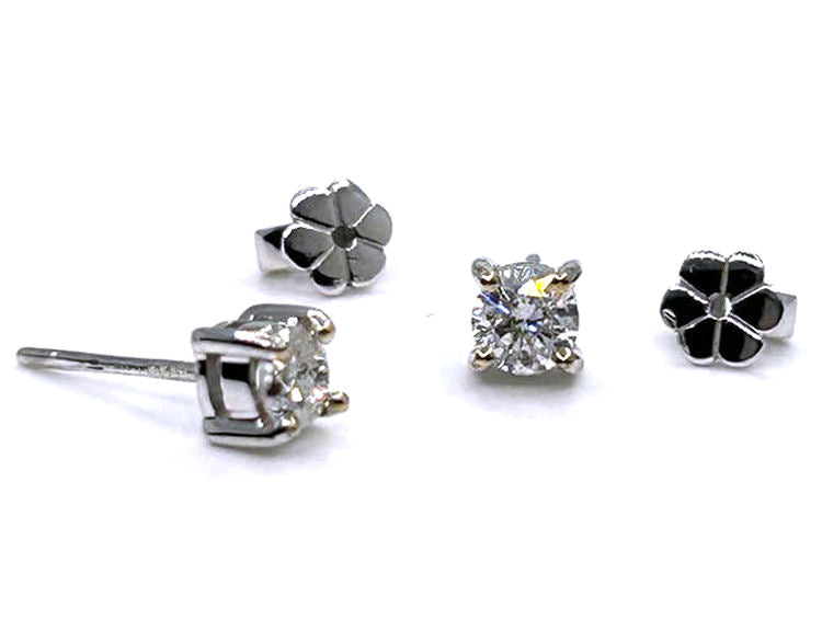 0.50ct Diamond Earrings in 14K White Gold