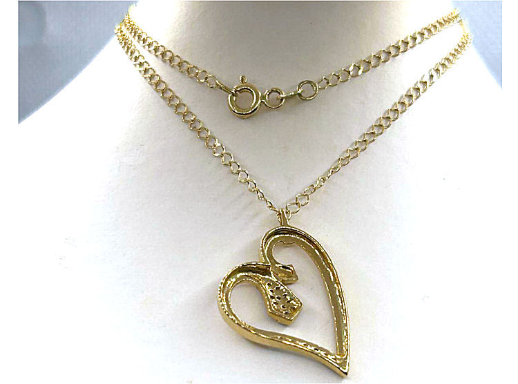0.10ct Diamond Necklace in 18K Yellow Gold - Necklace Length (42.00cm)