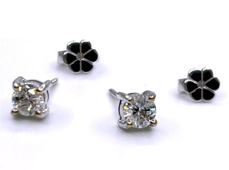 0.50ct Diamond Earrings in 14K White Gold