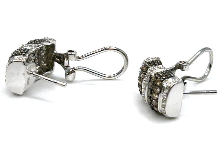 0.48ct Diamond Earrings in 14K White Gold