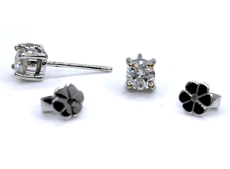 0.50ct Diamond Earrings in 14K White Gold