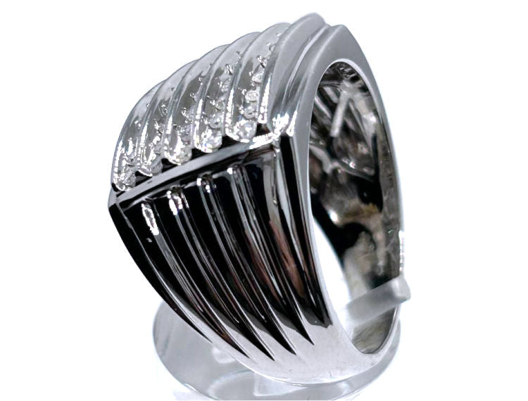 0.52ct Gent's Diamond Ring in 10K White Gold