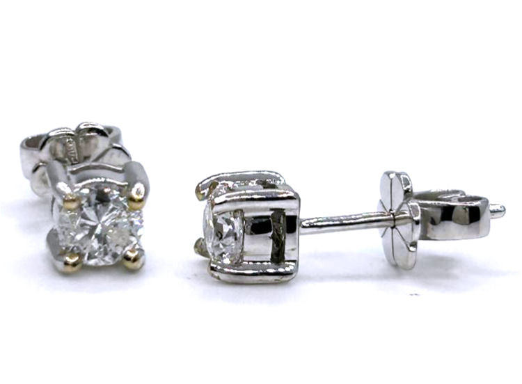 0.50ct Diamond Earrings in 14K White Gold