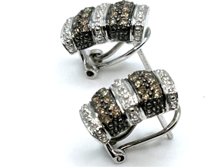 0.48ct Diamond Earrings in 14K White Gold