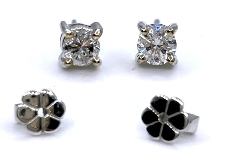 0.50ct Diamond Earrings in 14K White Gold