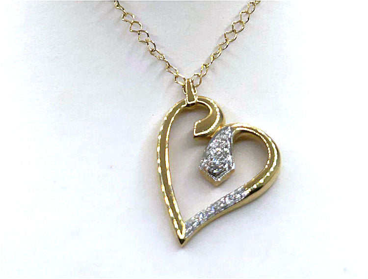 0.10ct Diamond Necklace in 18K Yellow Gold - Necklace Length (42.00cm)
