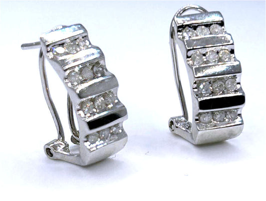 0.50ct Diamond Earrings in 10K White Gold