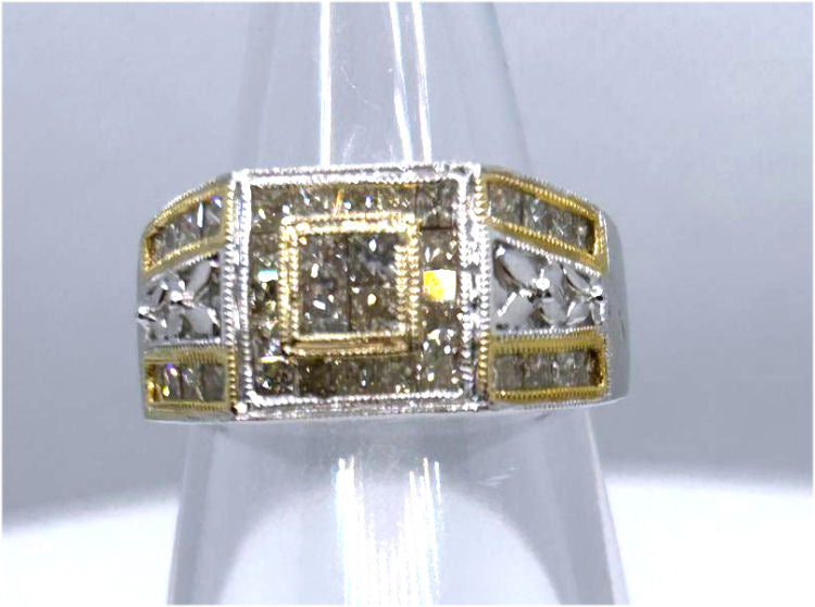 1.48ct Diamond Ring in 14K Two-Tone Gold