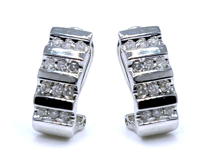 0.50ct Diamond Earrings in 10K White Gold