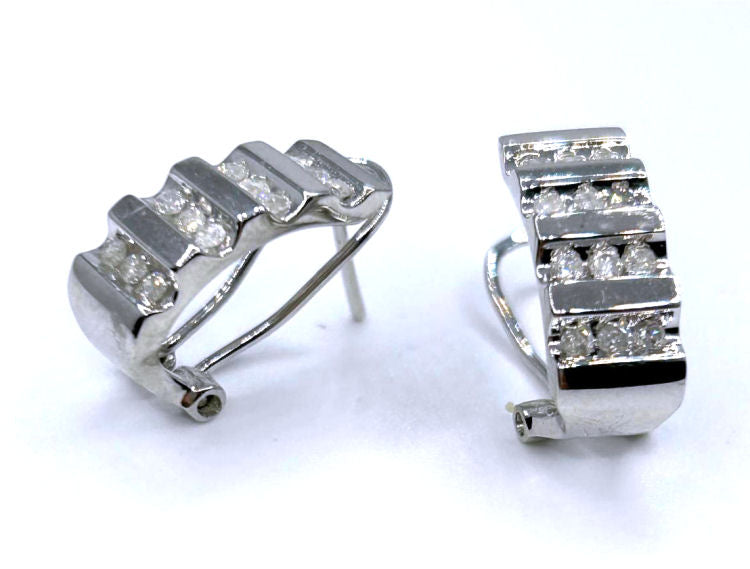0.50ct Diamond Earrings in 10K White Gold
