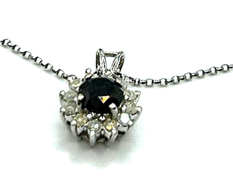 4.00ct Black & White Diamond Necklace, Earrings & Ring Set in 18K & 14K Gold