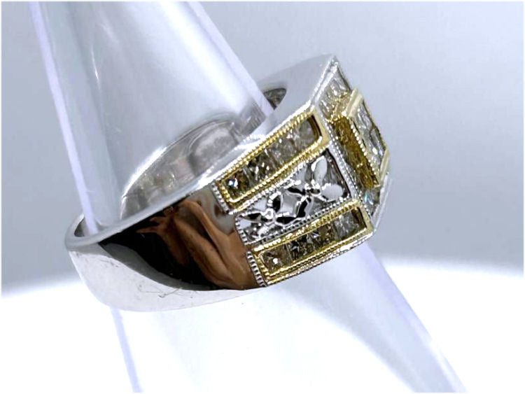 1.48ct Diamond Ring in 14K Two-Tone Gold