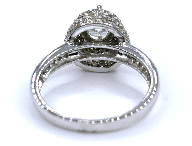1.60ct Solitaire Diamond Ring In 14K White Gold 