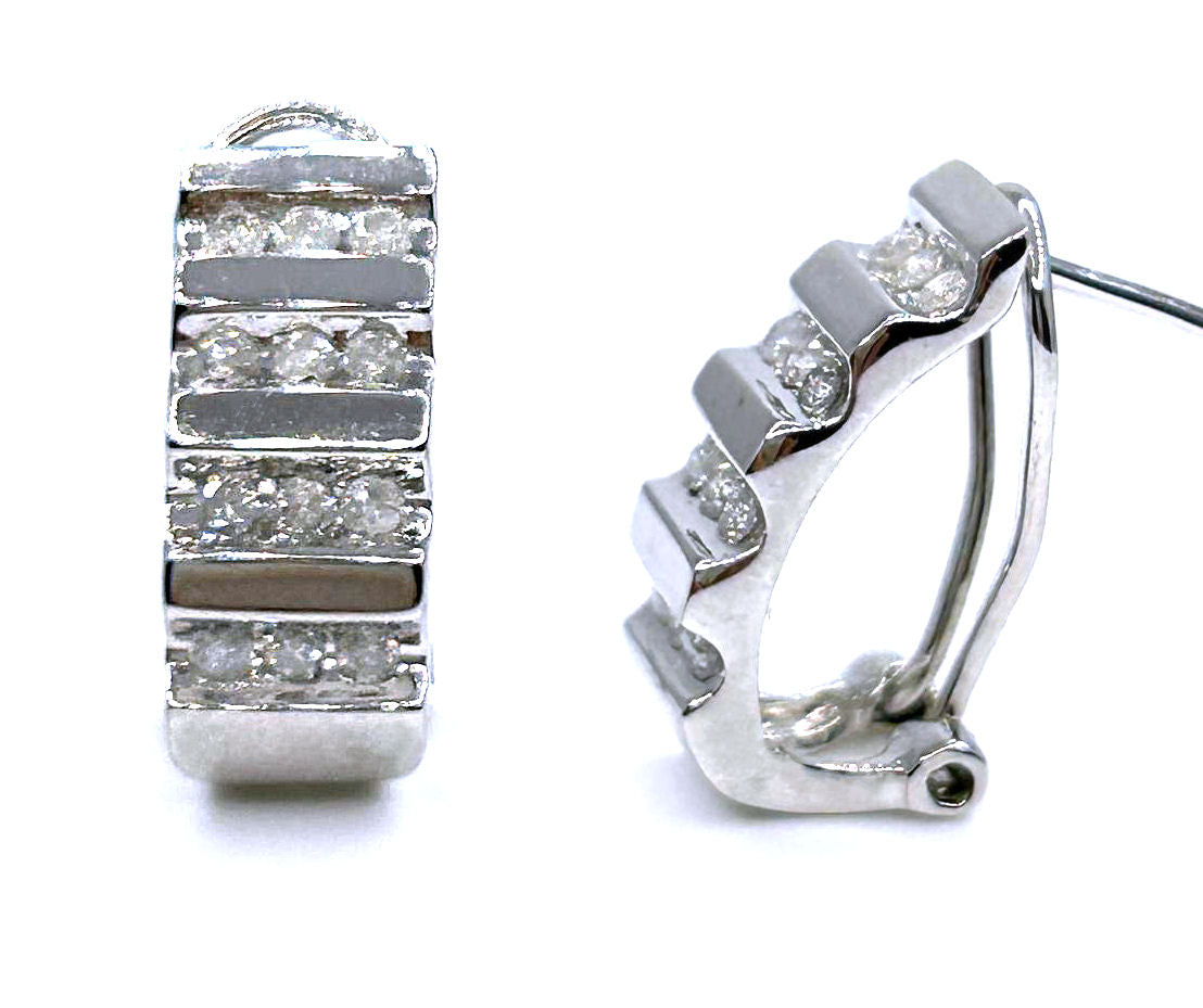 0.50ct Diamond Earrings in 10K White Gold