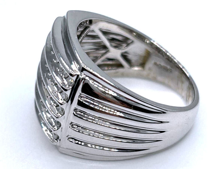 0.52ct Gent's Diamond Ring in 10K White Gold