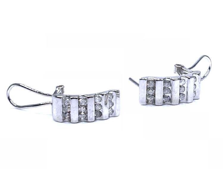 0.50ct Diamond Earrings in 10K White Gold