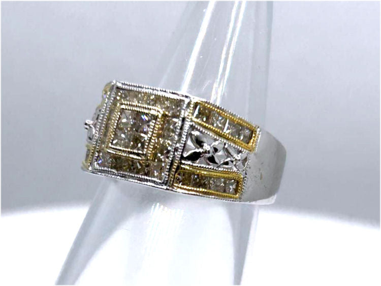 1.48ct Diamond Ring in 14K Two-Tone Gold