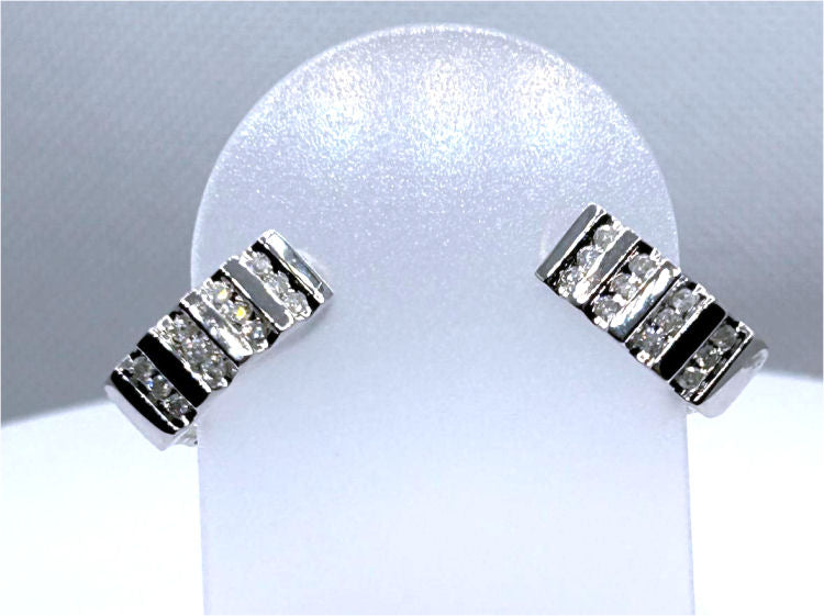 0.50ct Diamond Earrings in 10K White Gold