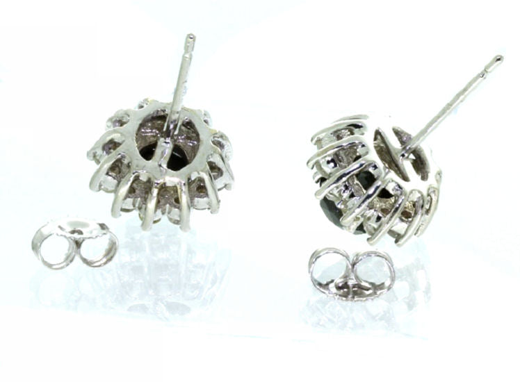4.00ct Black & White Diamond Necklace, Earrings & Ring Set in 18K & 14K Gold